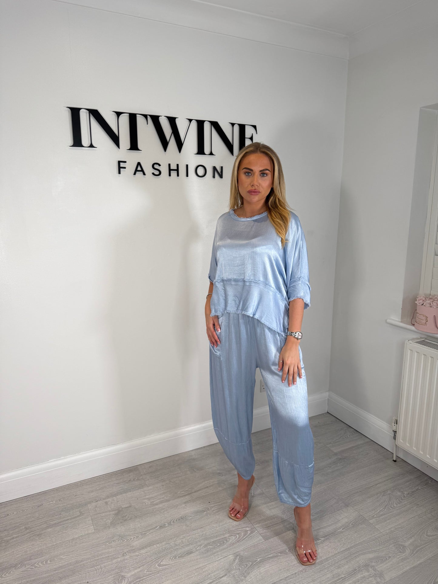 Lexy Soft Satin Feel Trouser Set