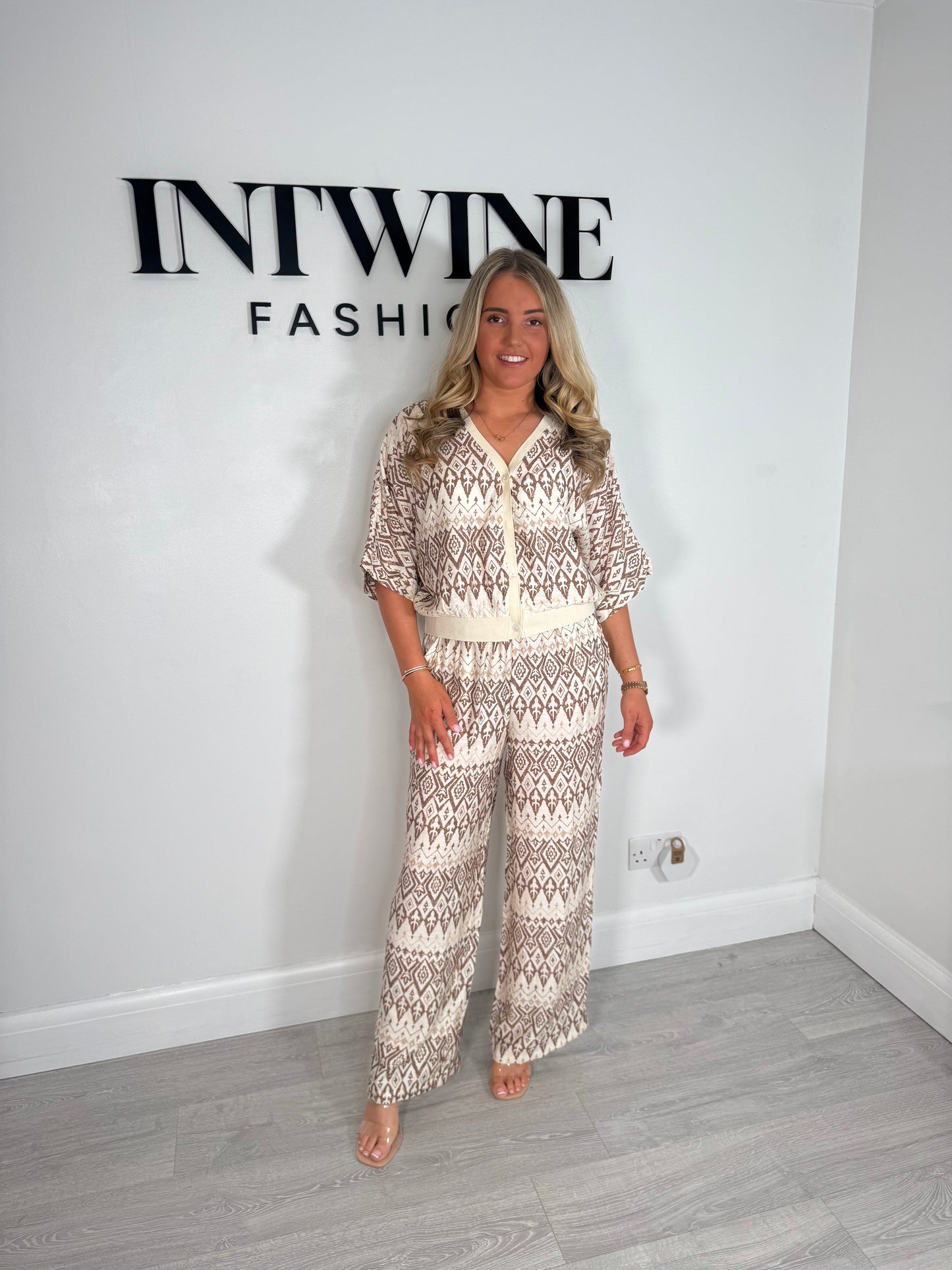 Sienna patterned soft trouser coord