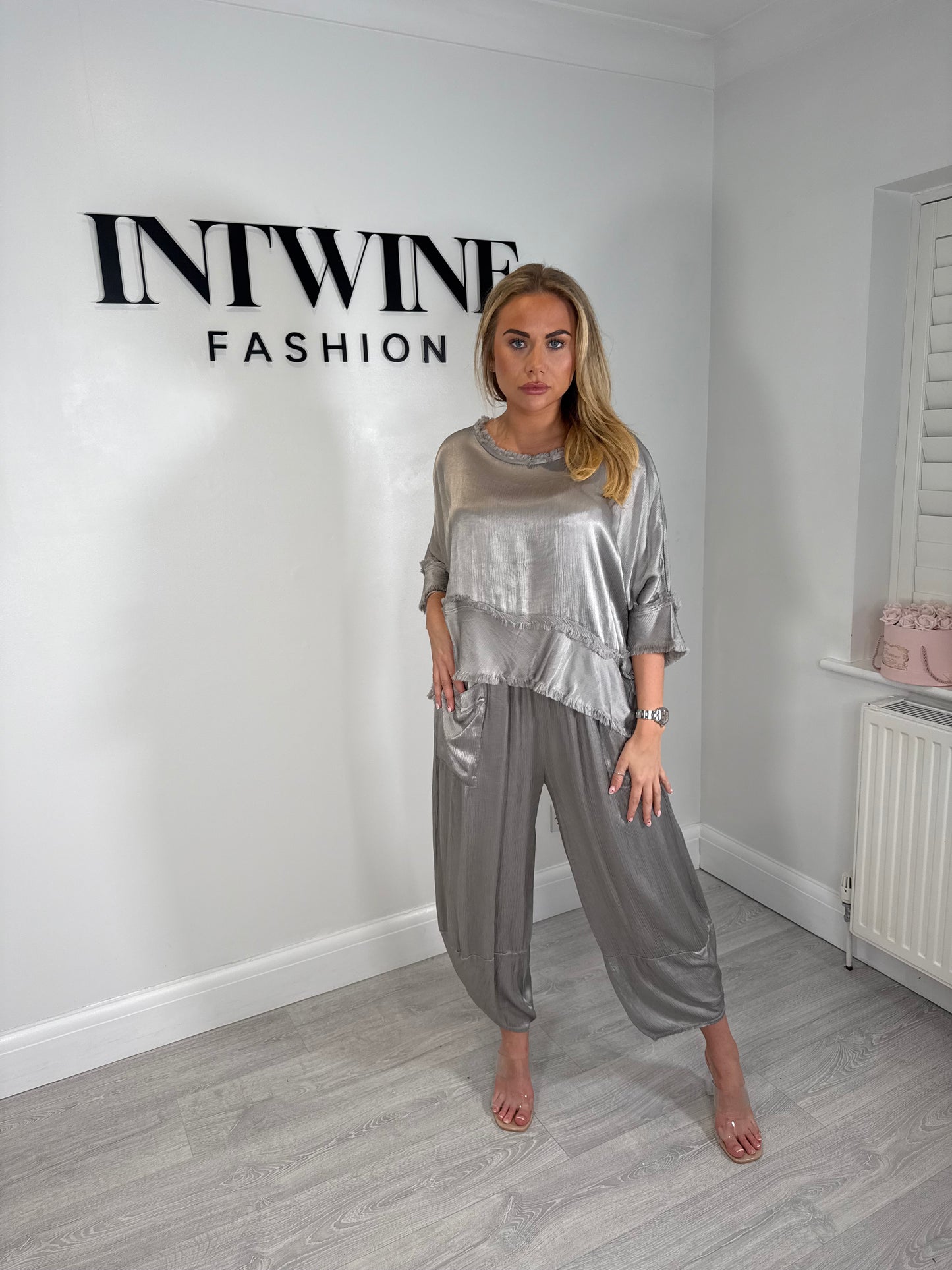 Lexy Soft Satin Feel Trouser Set