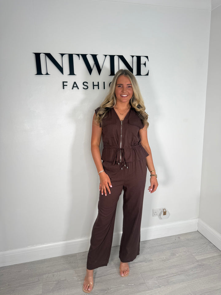 Gemma soft zip coord with adjustable waist