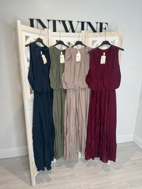 Nelly Elastic Balloon Long Dress