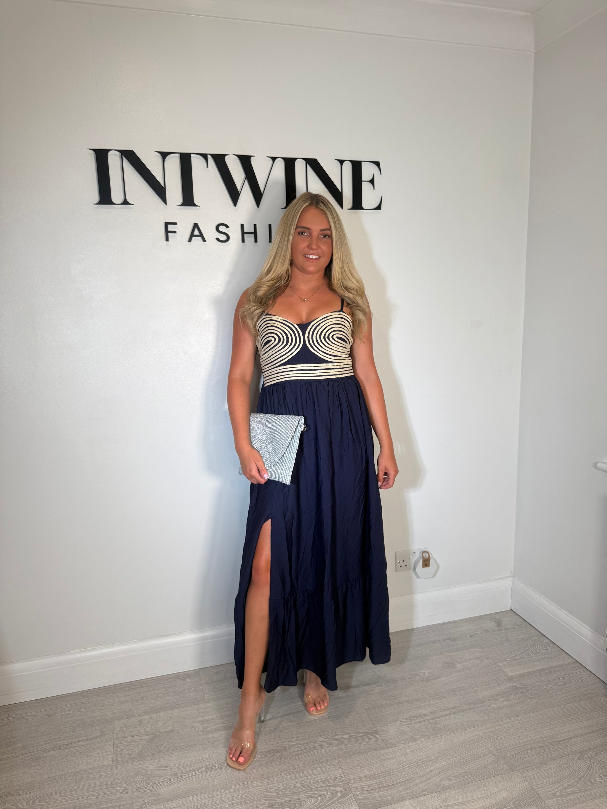 Gab Crochet Split Skirt Dress