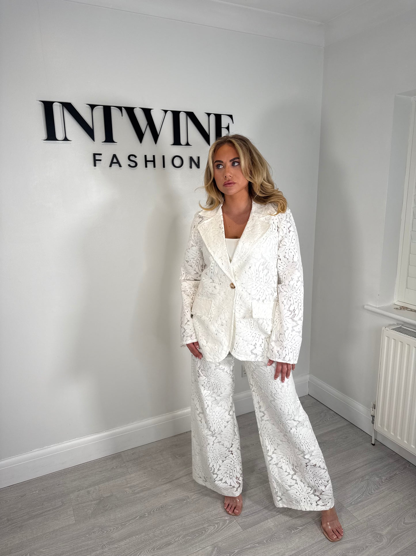 CASEY Lace Lined Trouser Suit