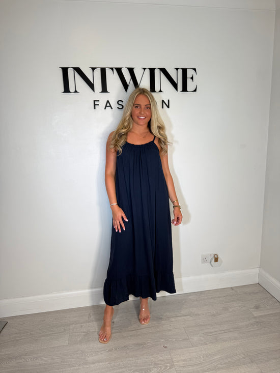 Riley Elastic Cotton Dress