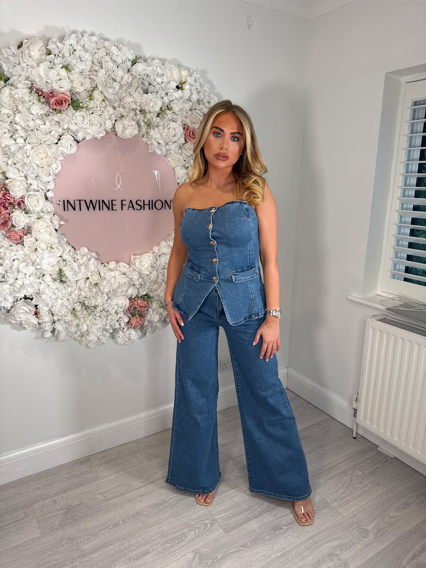 ERIN Double Denim Bandeau Co-Ord