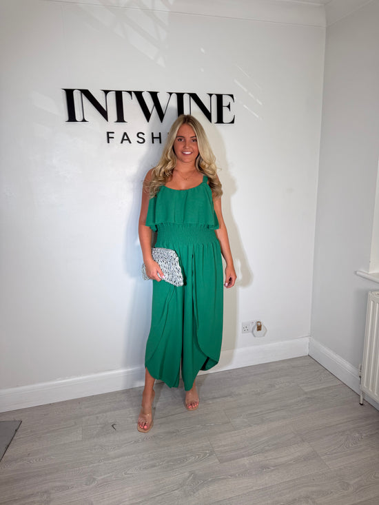 Stacey 12-20 Elastic Waist Jumpsuit