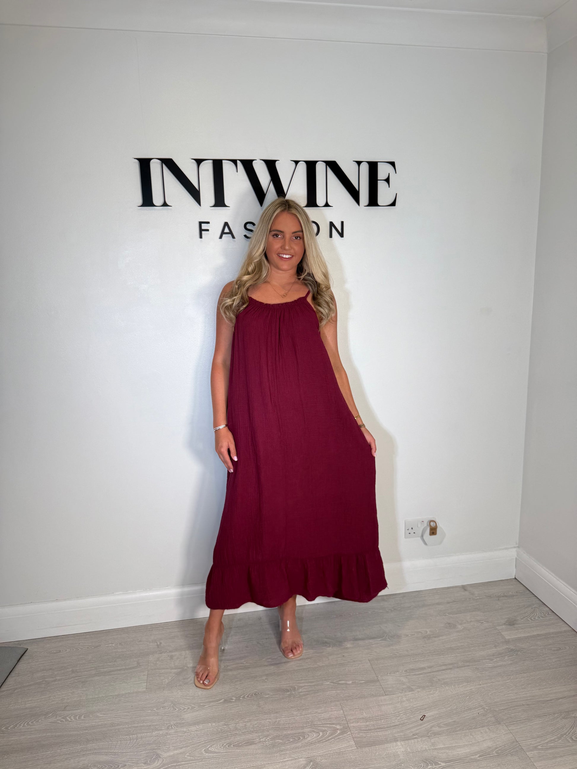 Riley Elastic Cotton Dress
