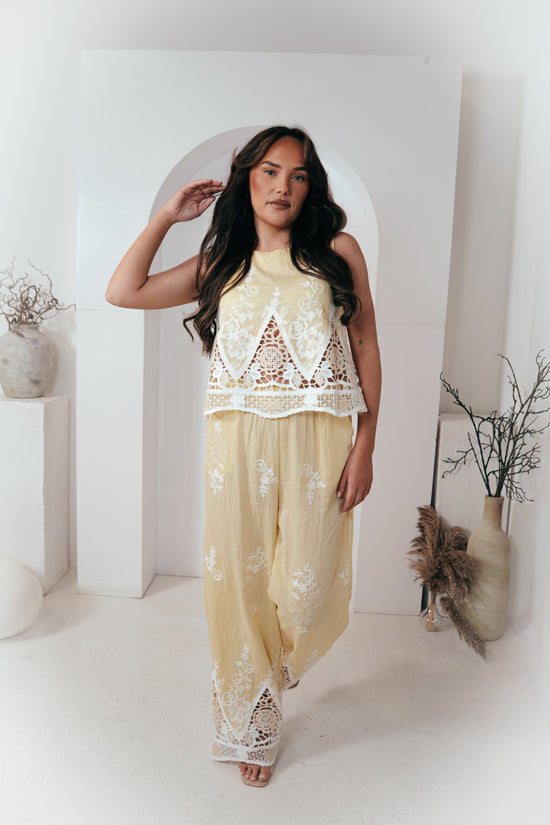 Alliyah Crochet Soft Trouser Set