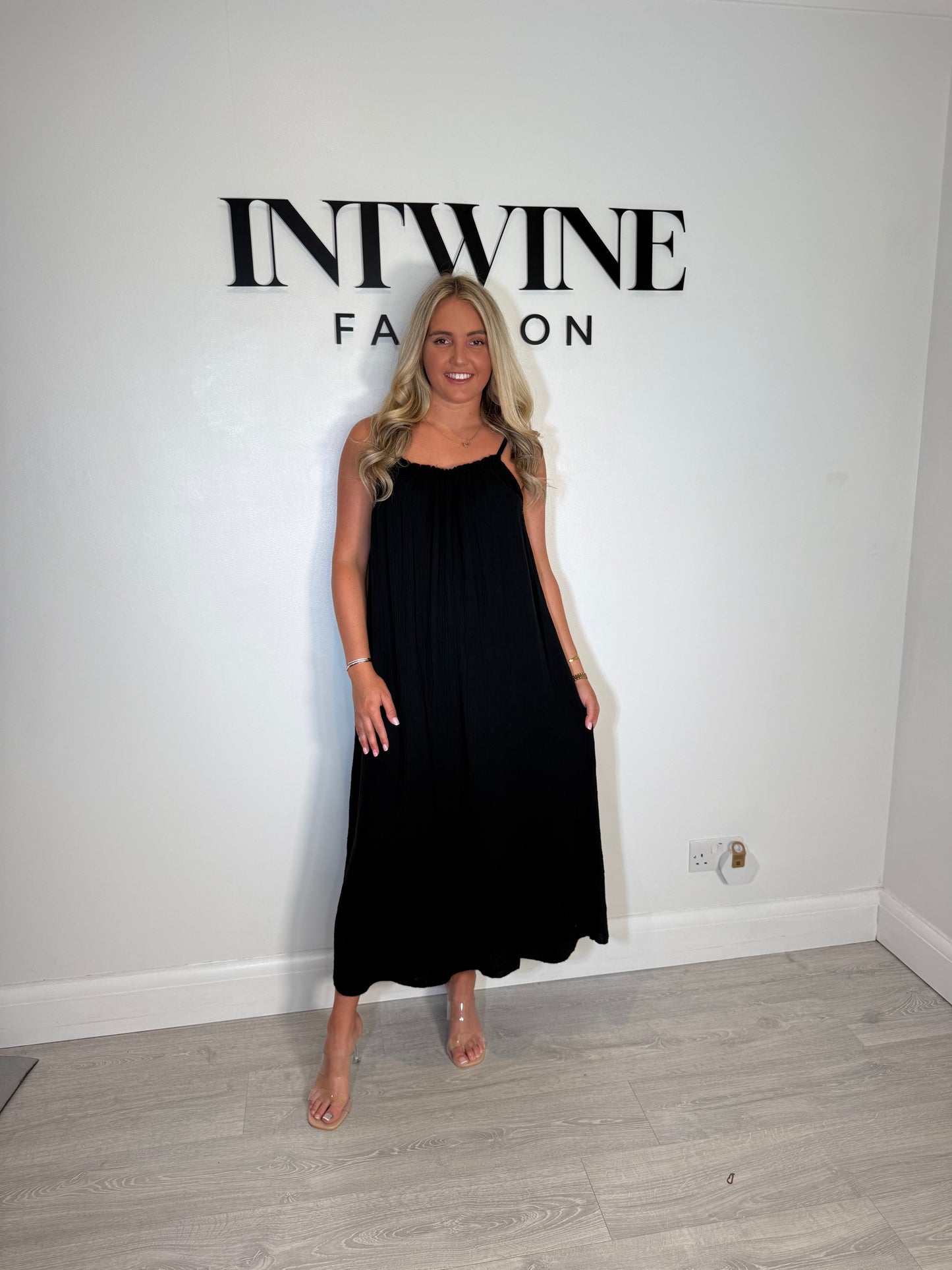 Riley Elastic Cotton Dress
