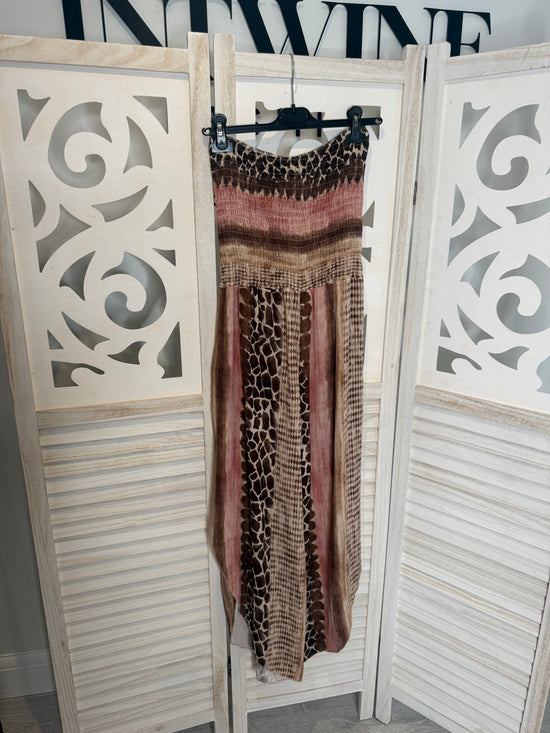 Gina Snakeprint Bandeau Jumpsuit