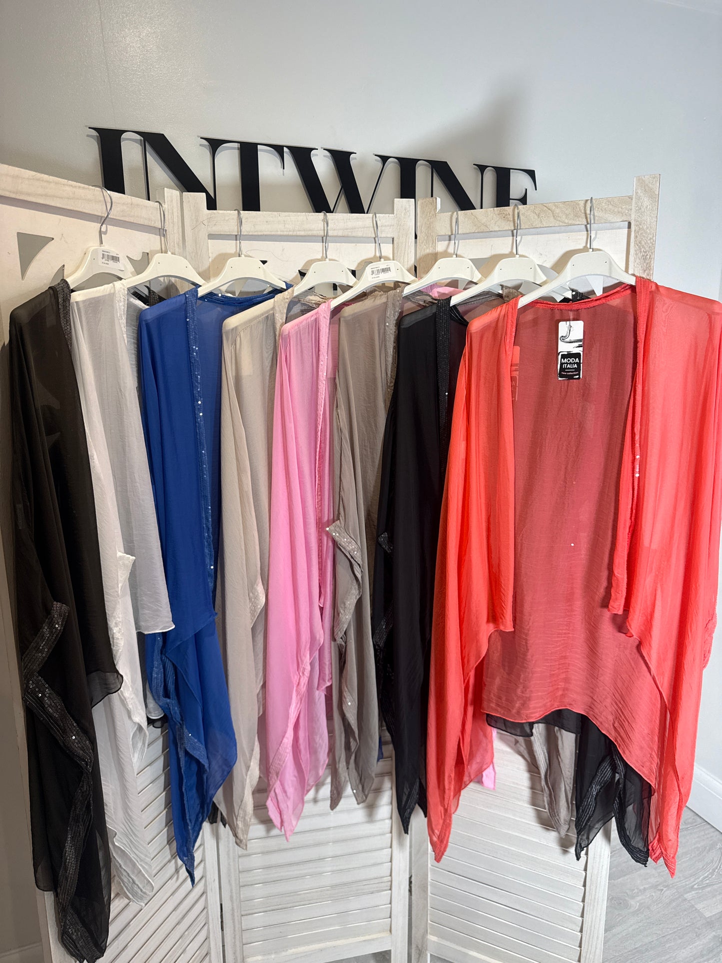 India Silk Blouson Sequin Cardigan