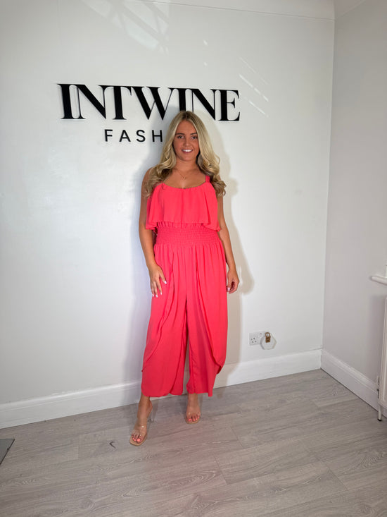 Stacey 12-20 Elastic Waist Jumpsuit