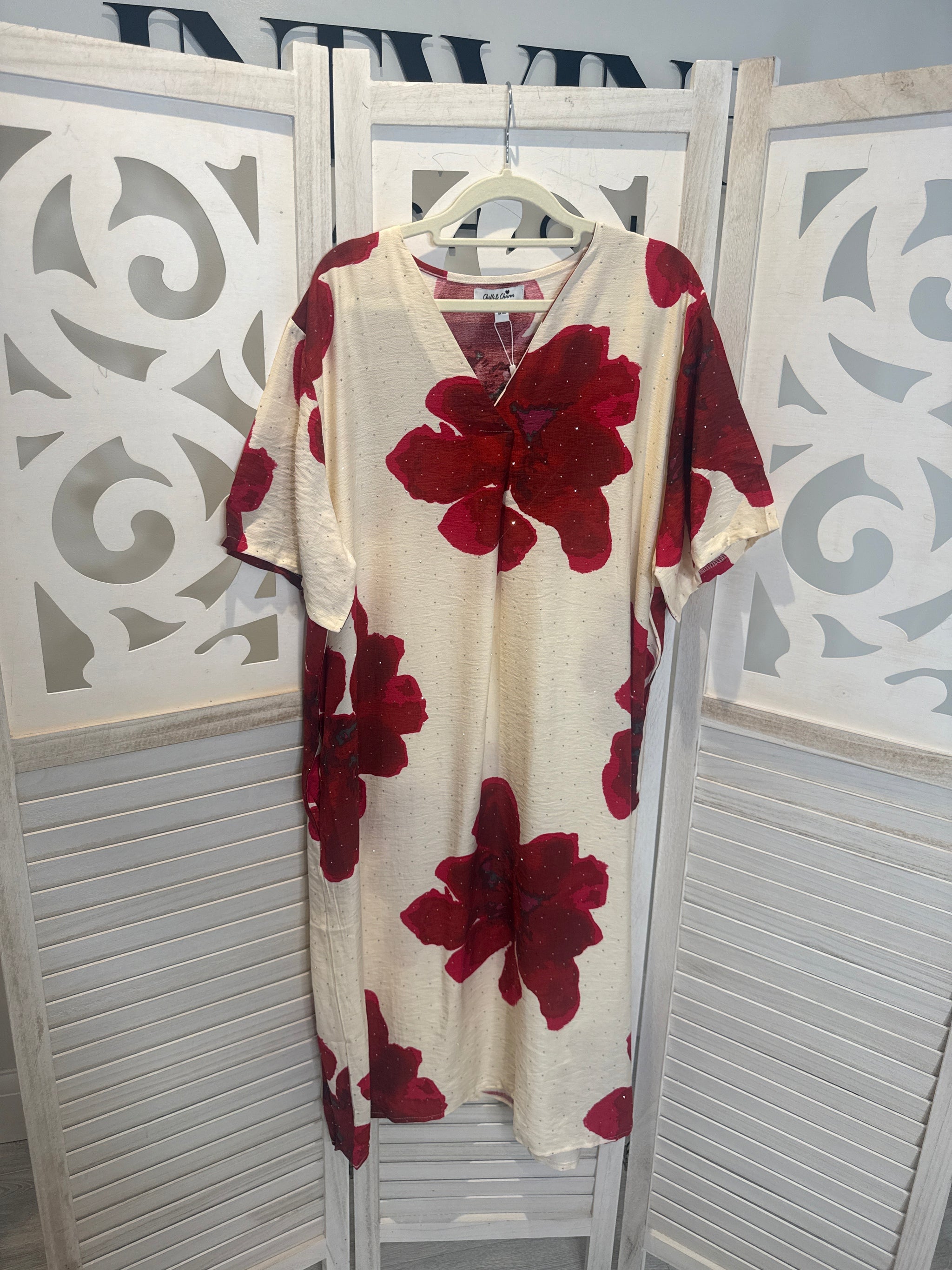 Poppy Diamonte Soft Dress