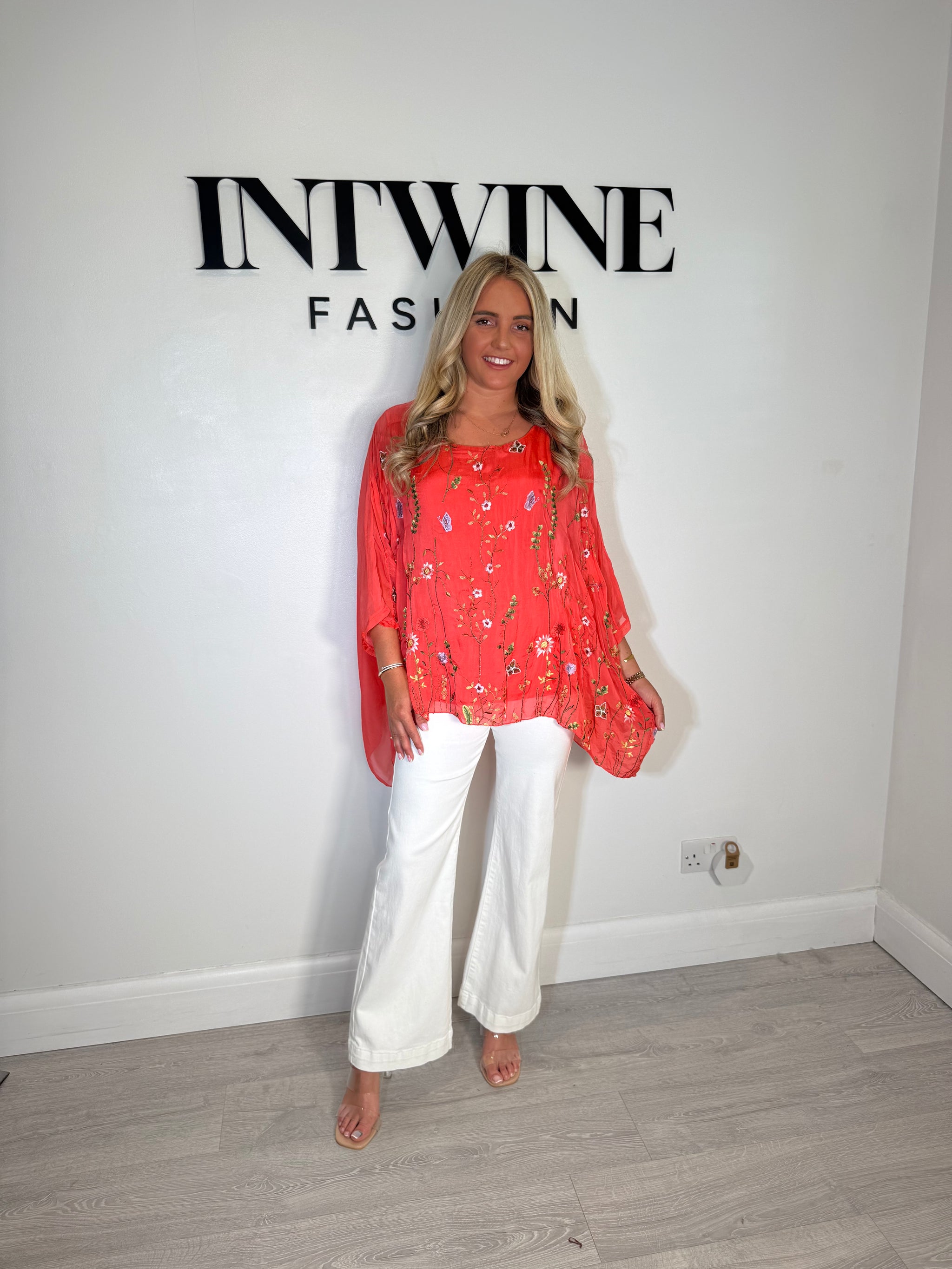 Eden Embroidered Silk Blouse