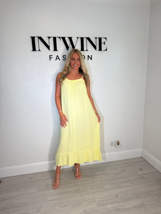 Riley Elastic Cotton Dress