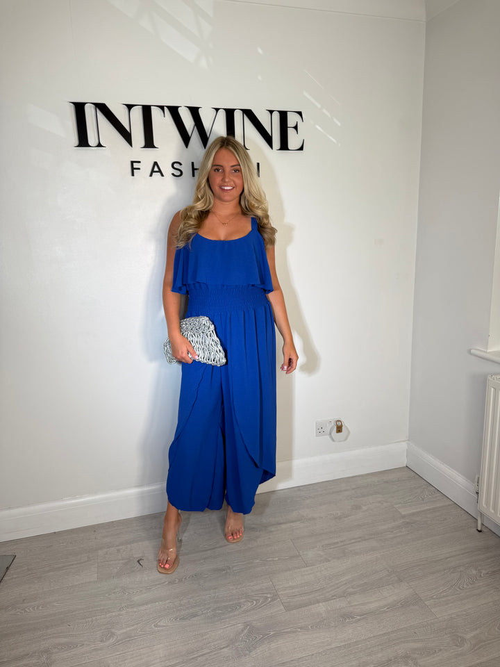 Stacey 12-20 Elastic Waist Jumpsuit