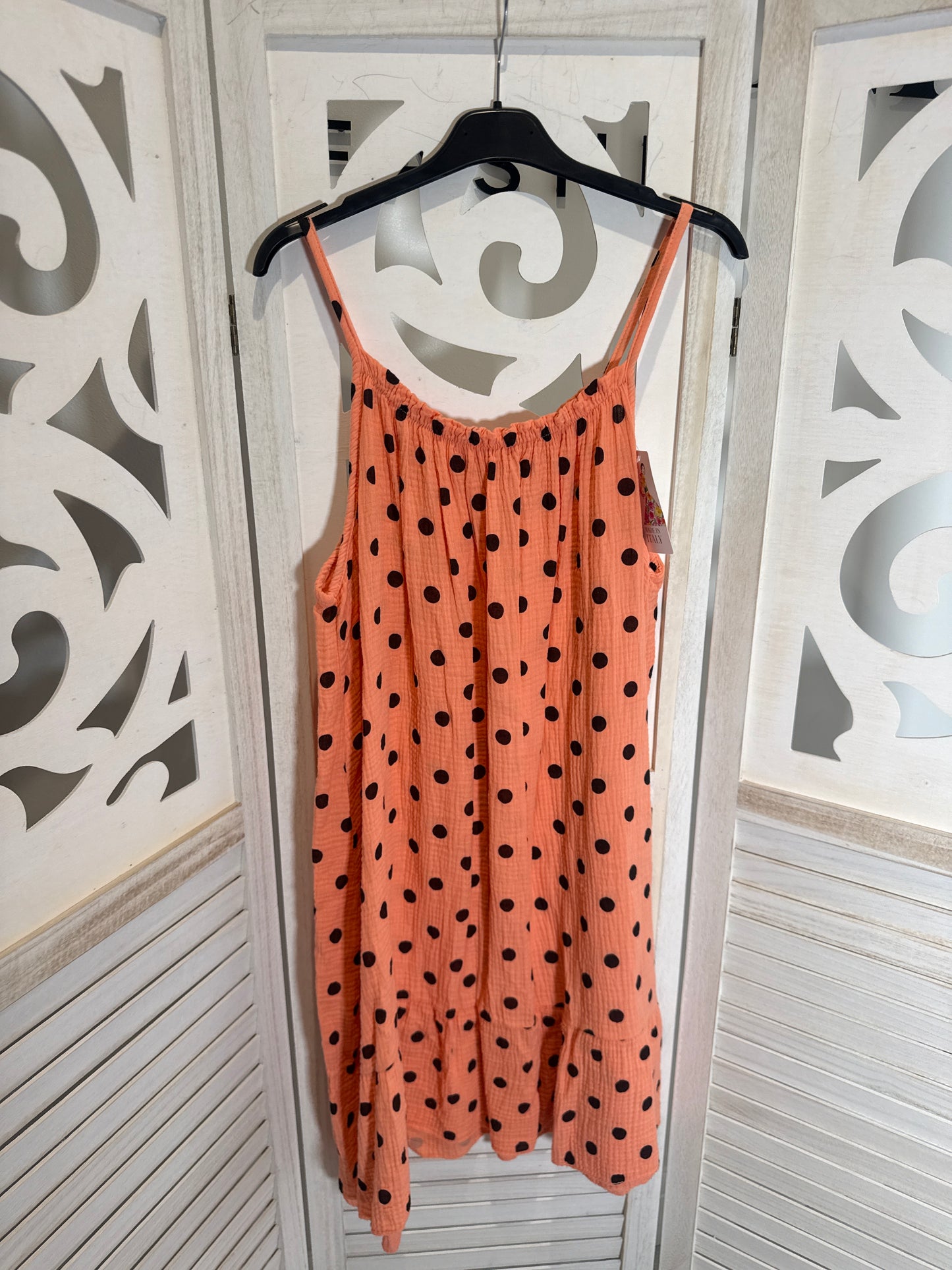 Alex polka dot cheesecloth dress