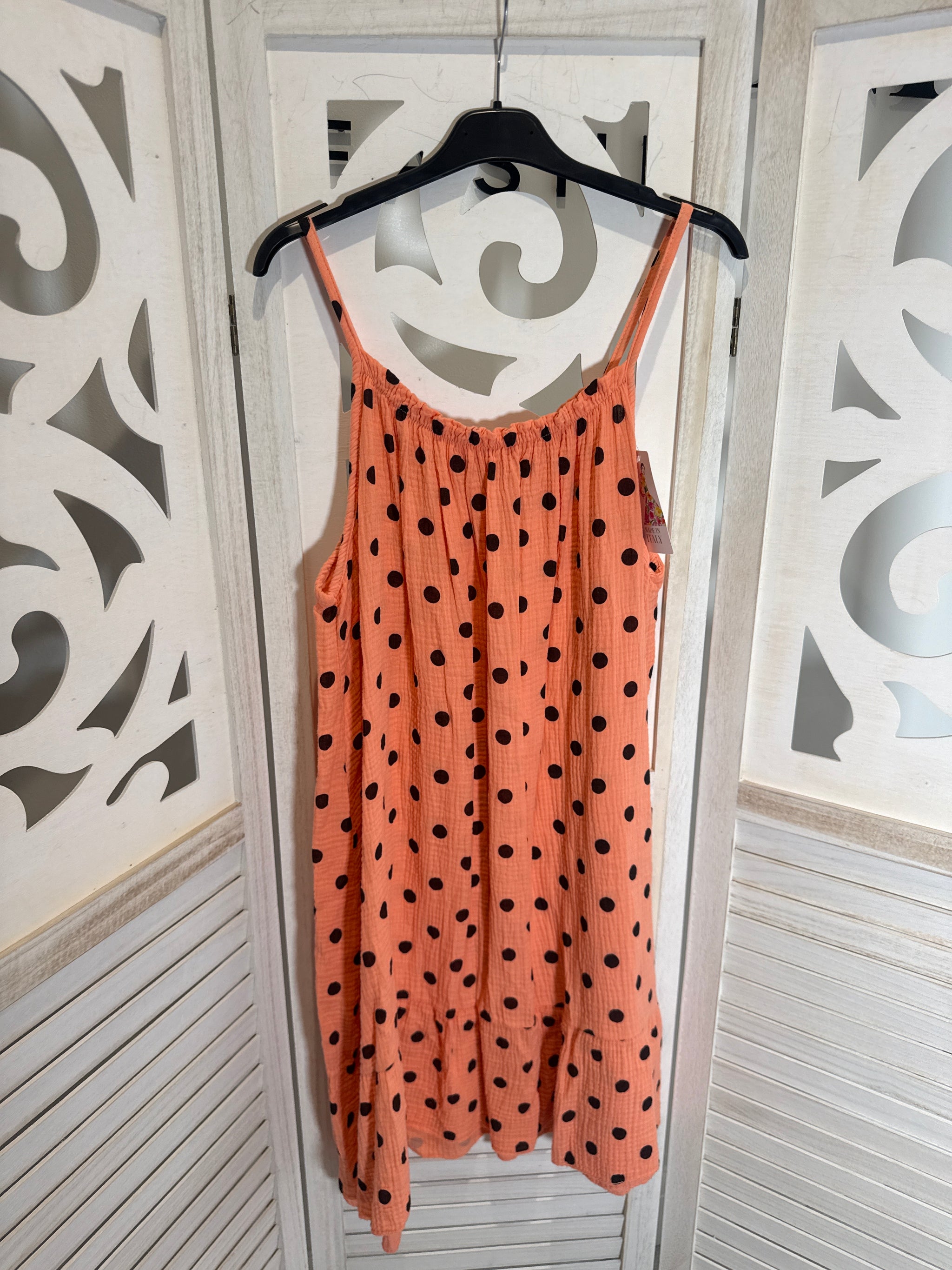 Alex polka dot cheesecloth dress