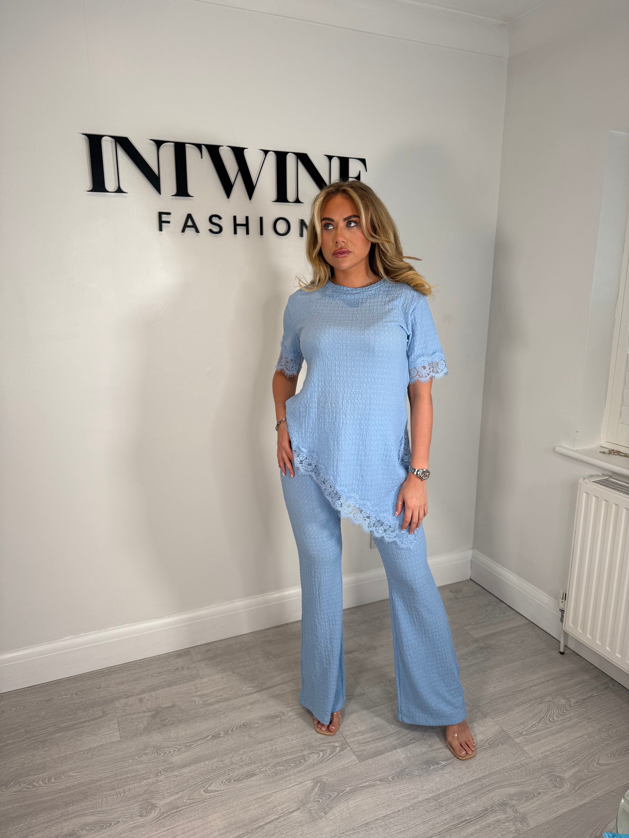 Frankie Lace Edge Asymmetric Co-ord