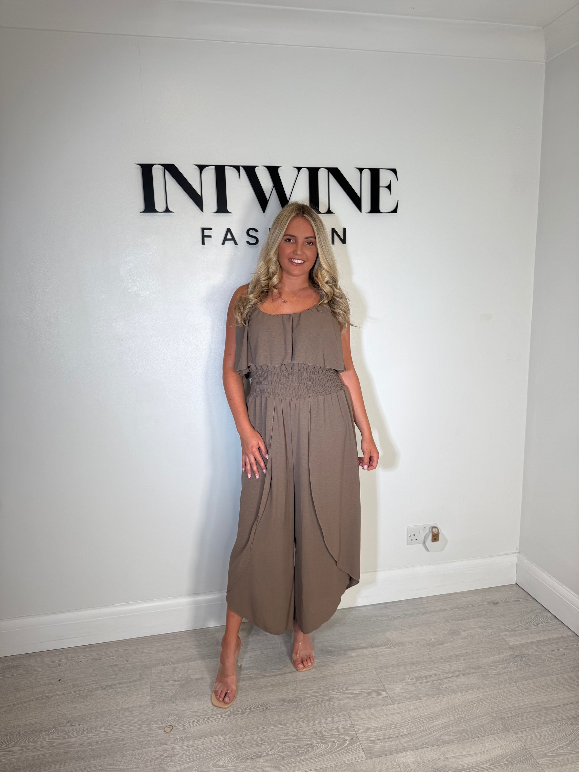 Stacey Elastic Waist Jumpsuit
