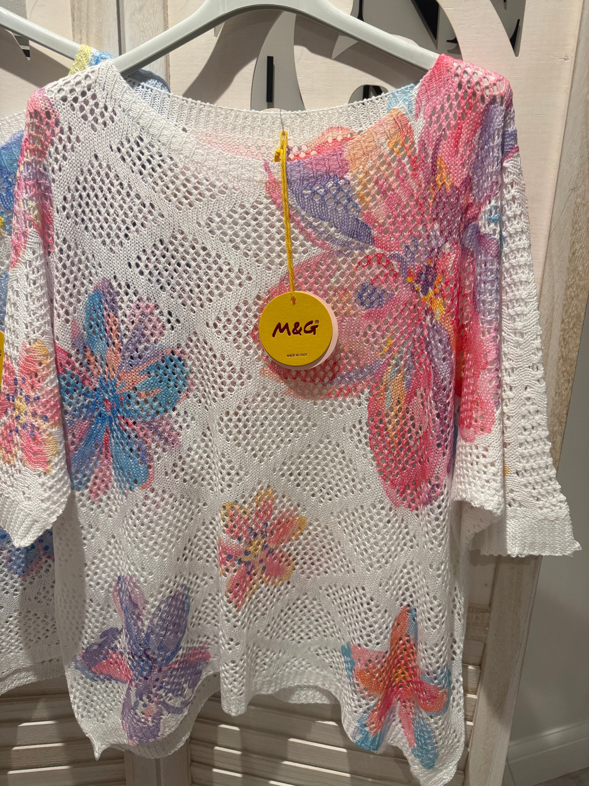 Sarah Floral Crochet Top