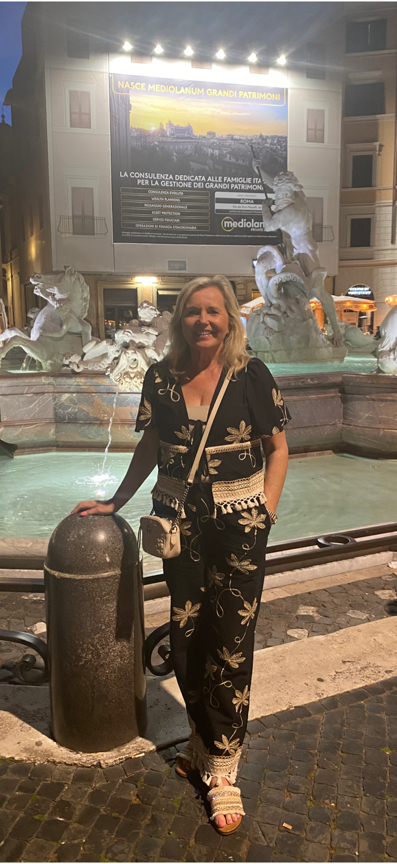 PALM Gold & Black Tassel Co Ord Set