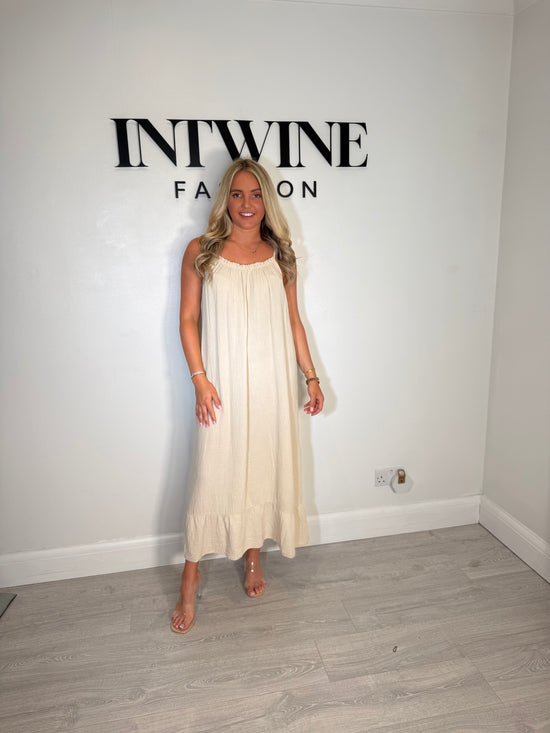 Riley Elastic Cotton Dress
