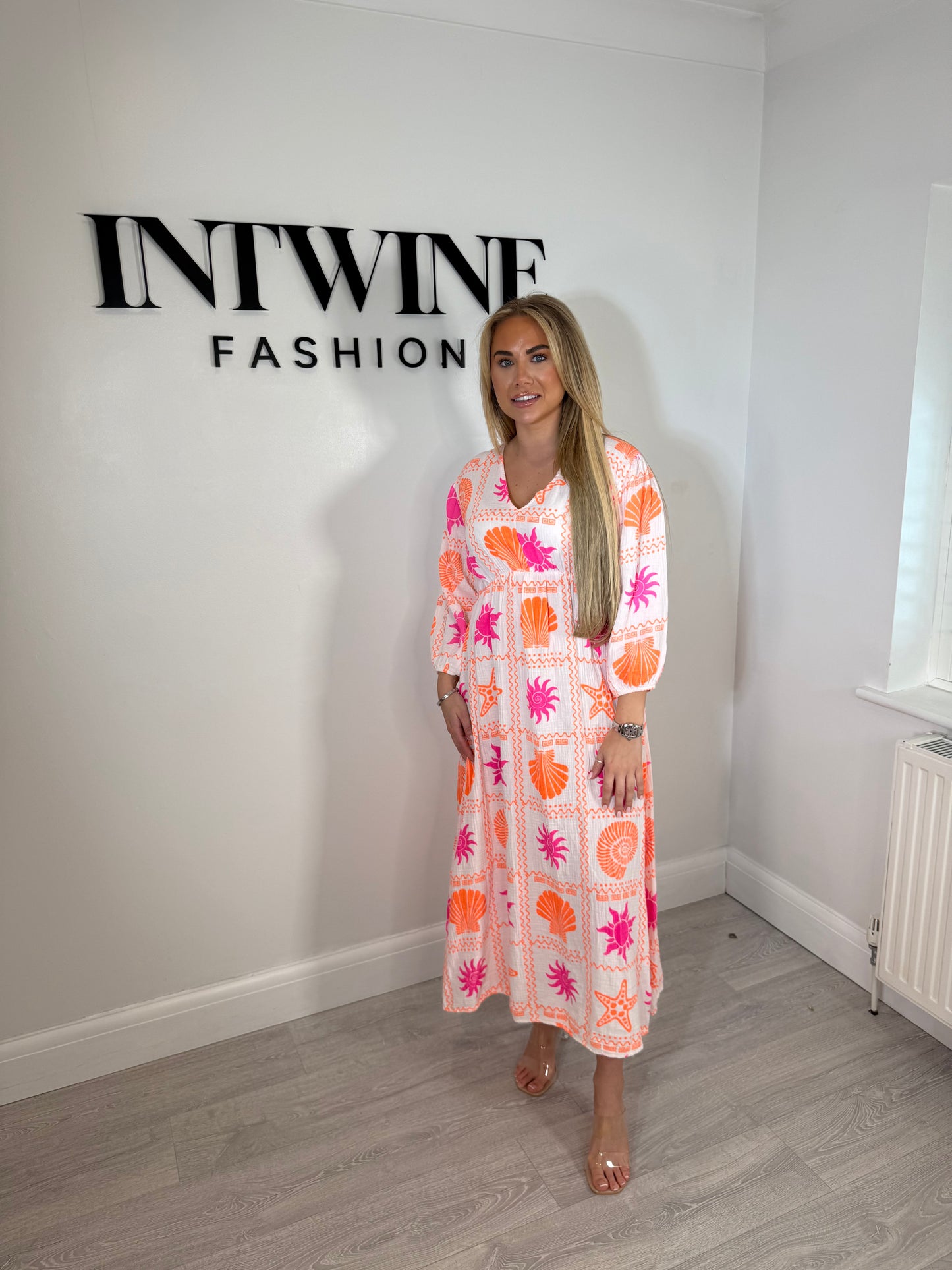 Kayla Cheesecloth Sunflower Dress