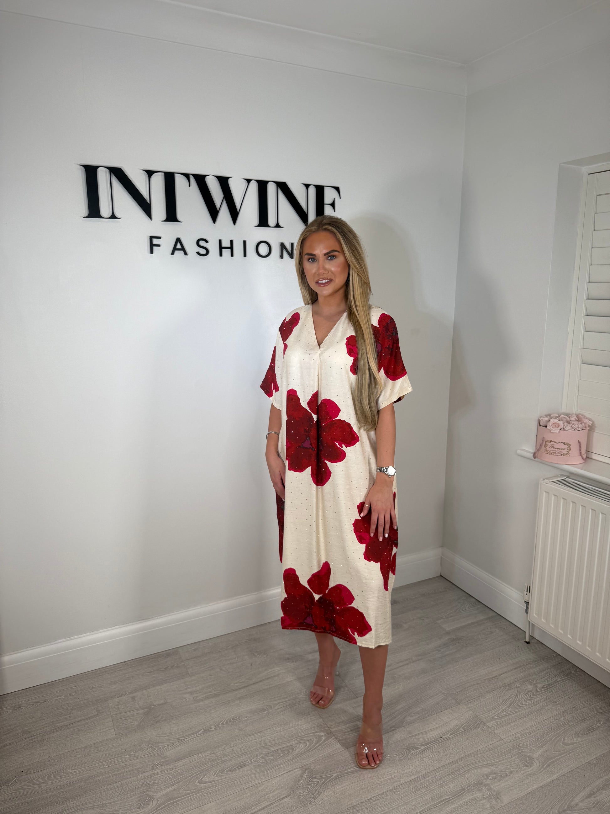 Poppy Diamonte Soft Dress