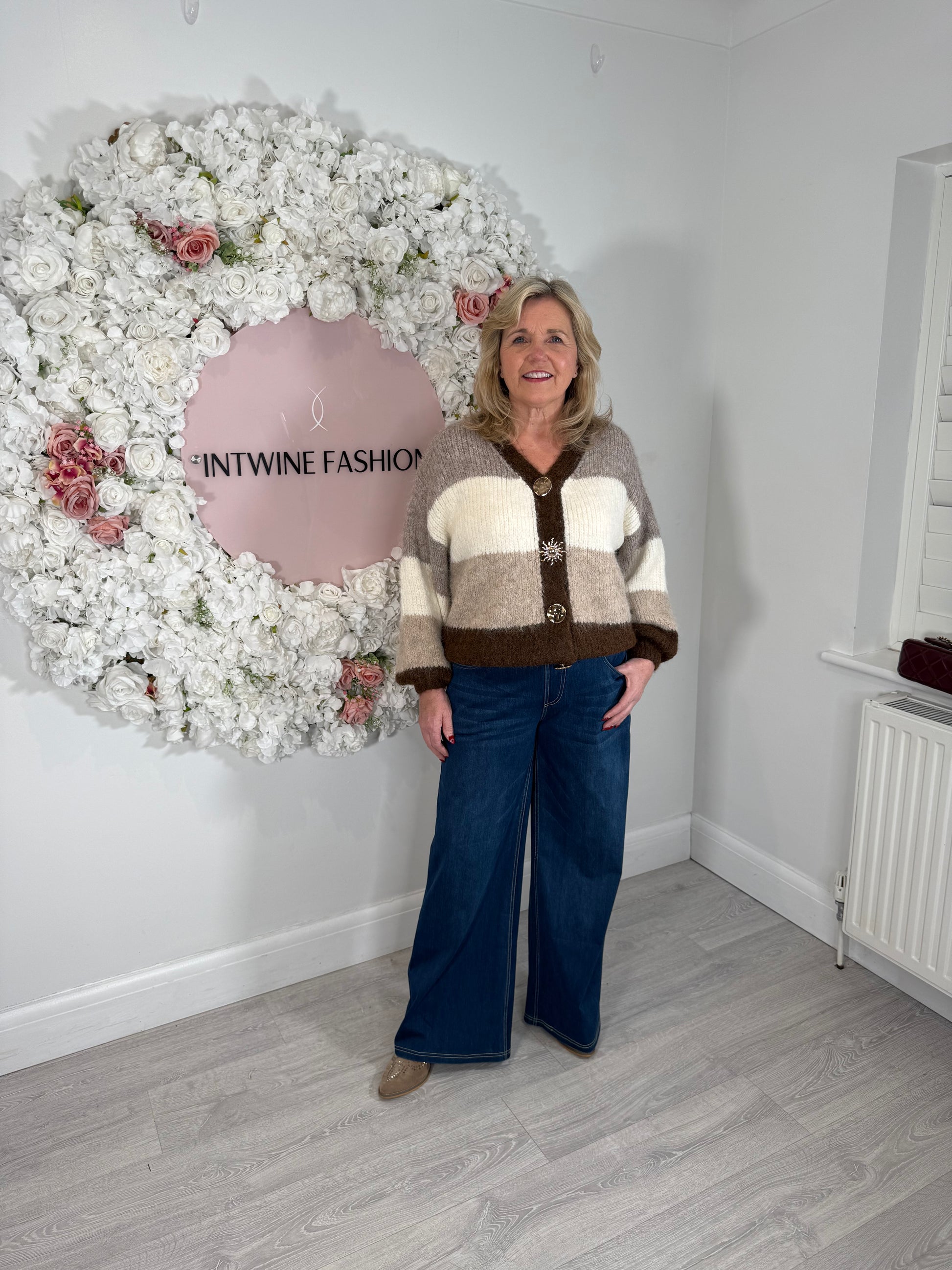 Super stretch high waisted wide leg jeans