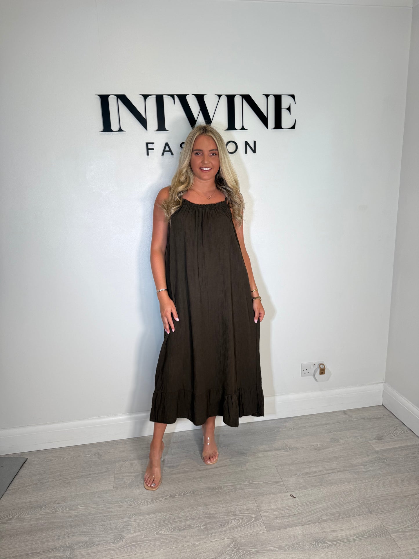 Riley Elastic Cotton Dress