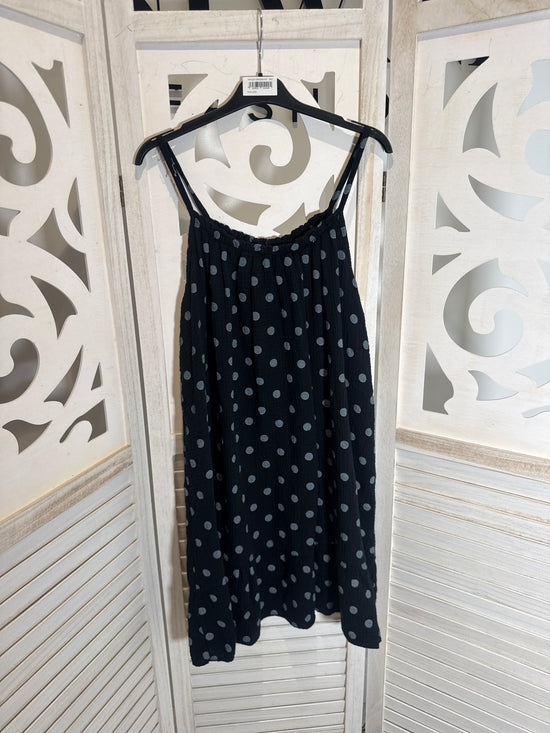 Alex polka dot cheesecloth dress