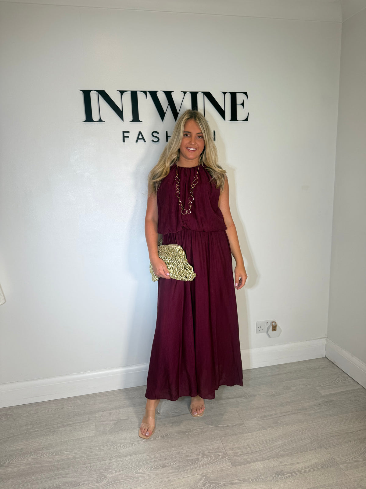 Nelly Elastic Balloon Long Dress