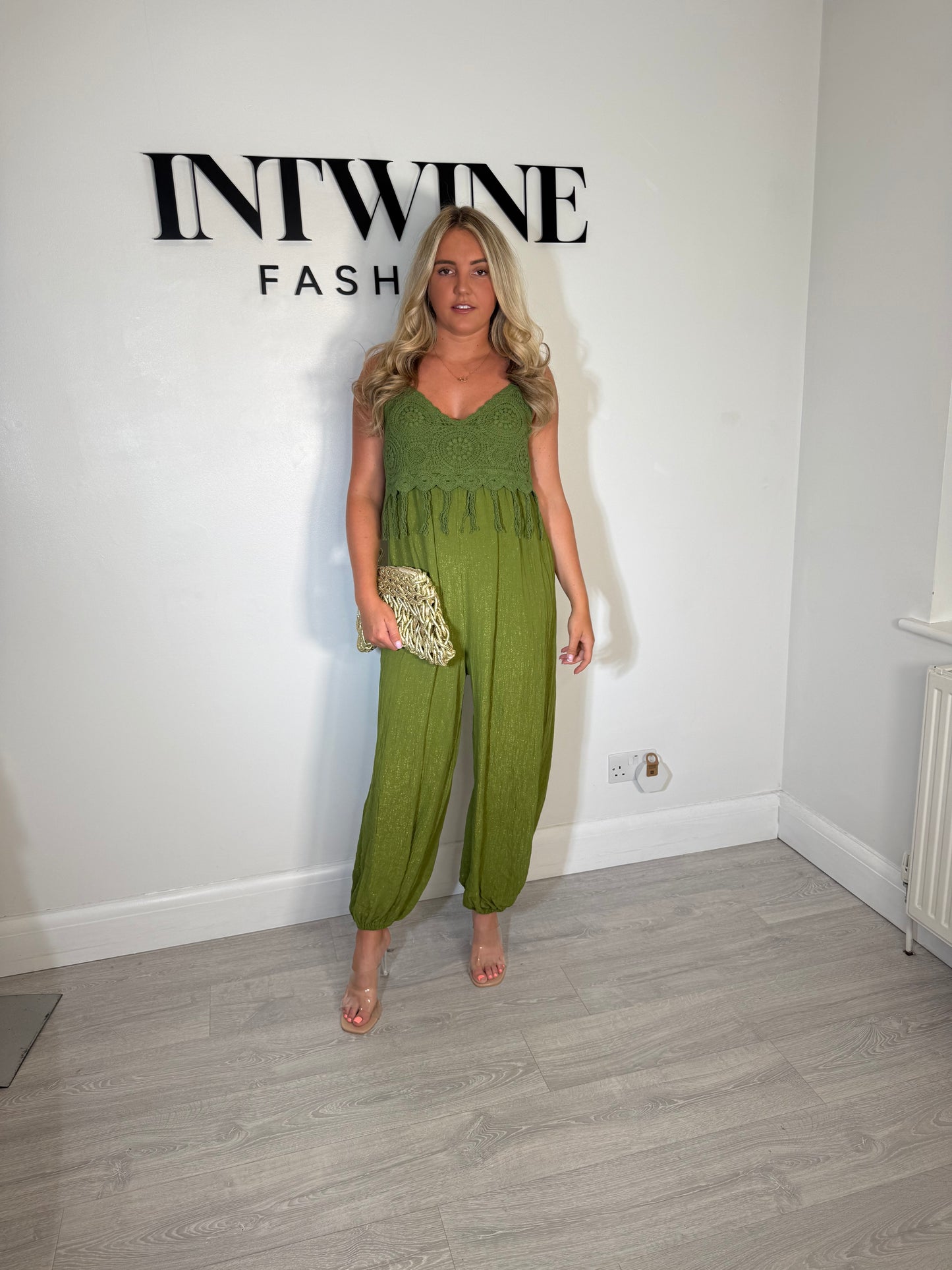 Abigail Crochet Top Jumpsuit