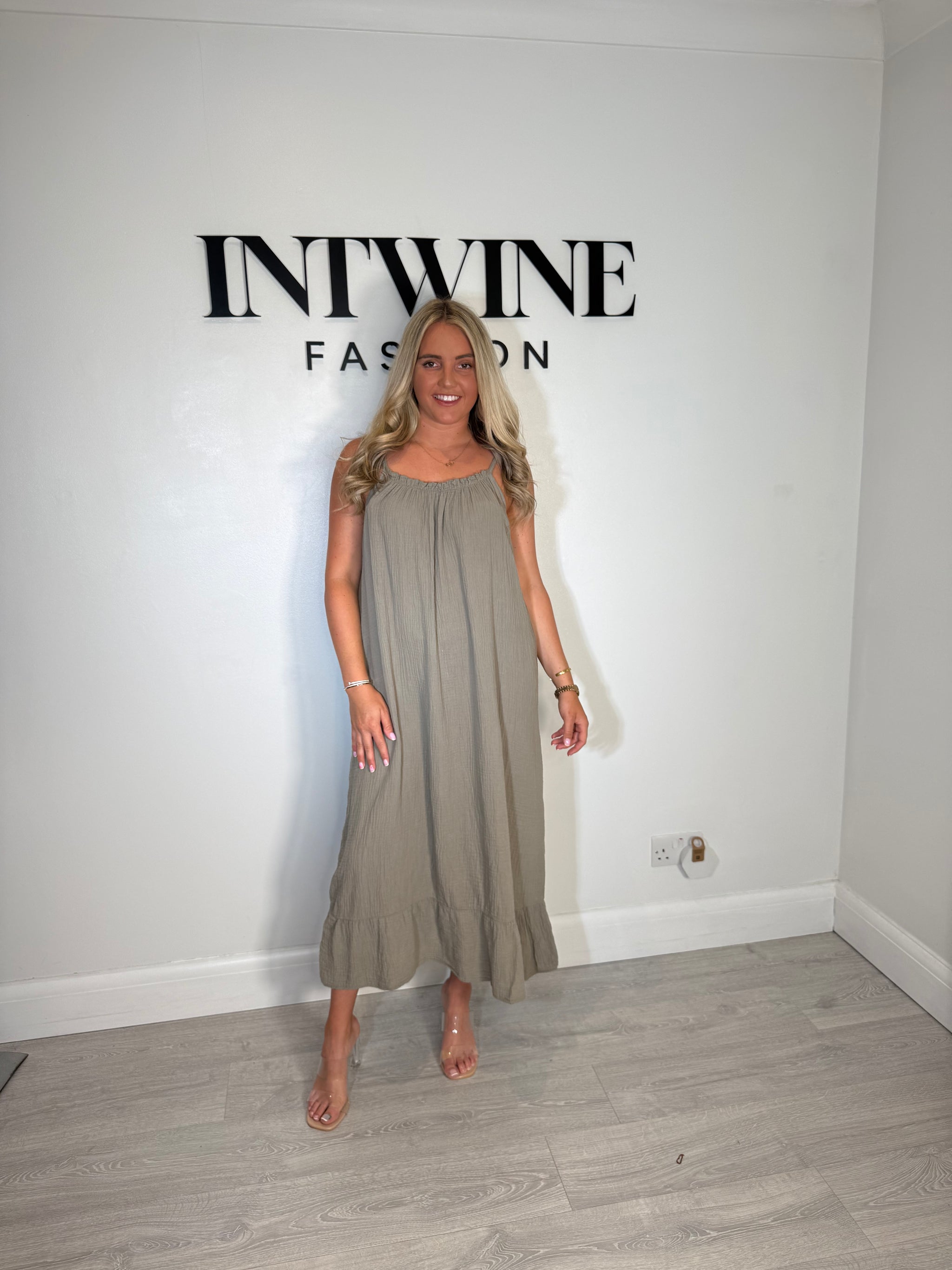 Riley Elastic Cotton Dress