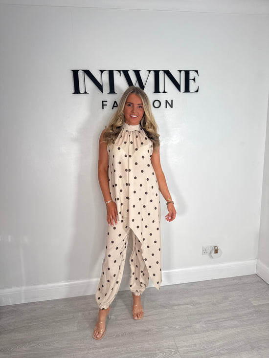Phoebe polka dot asymmetric coord