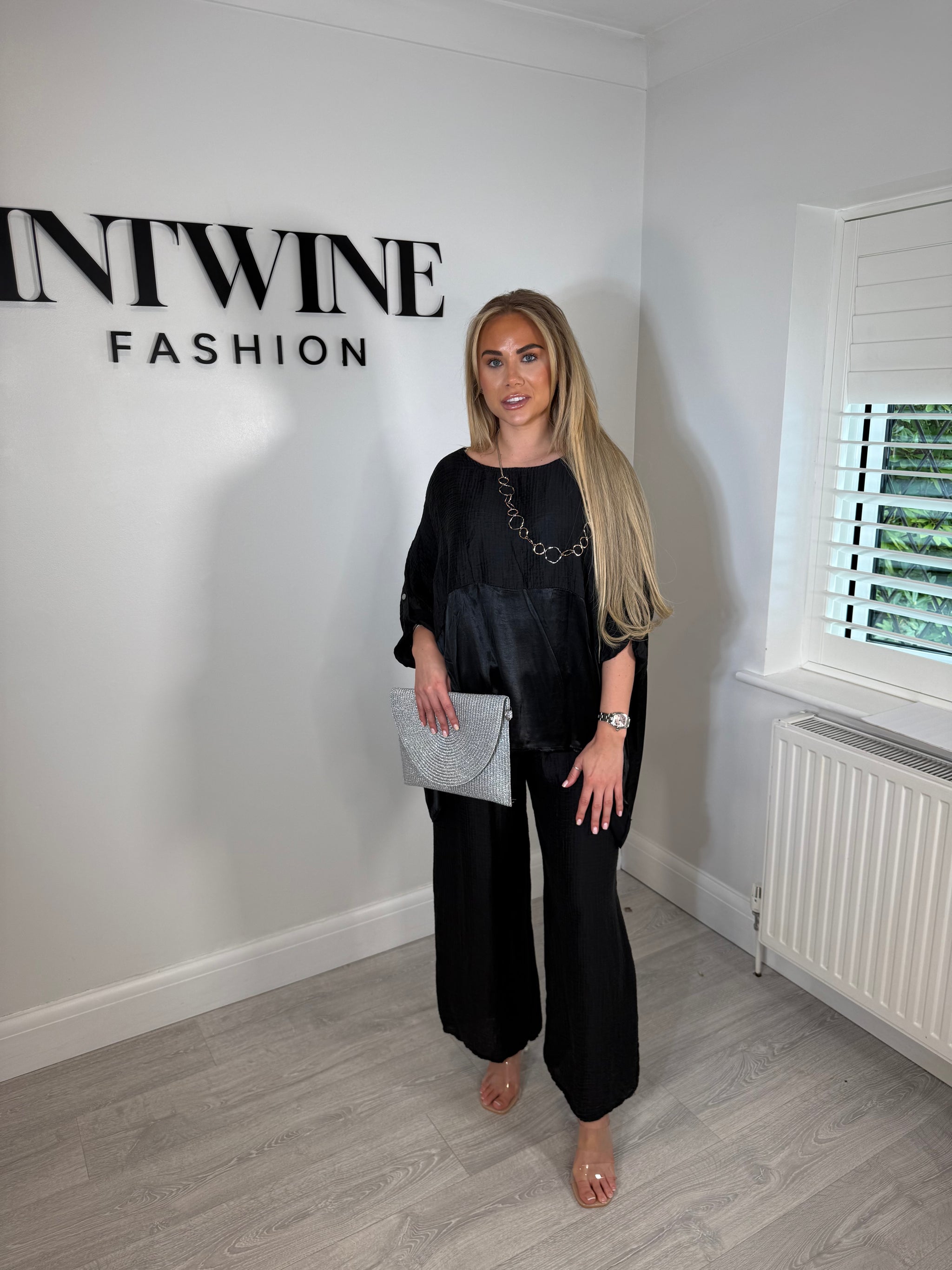 Louise Silky Bottom Tensel Co ord