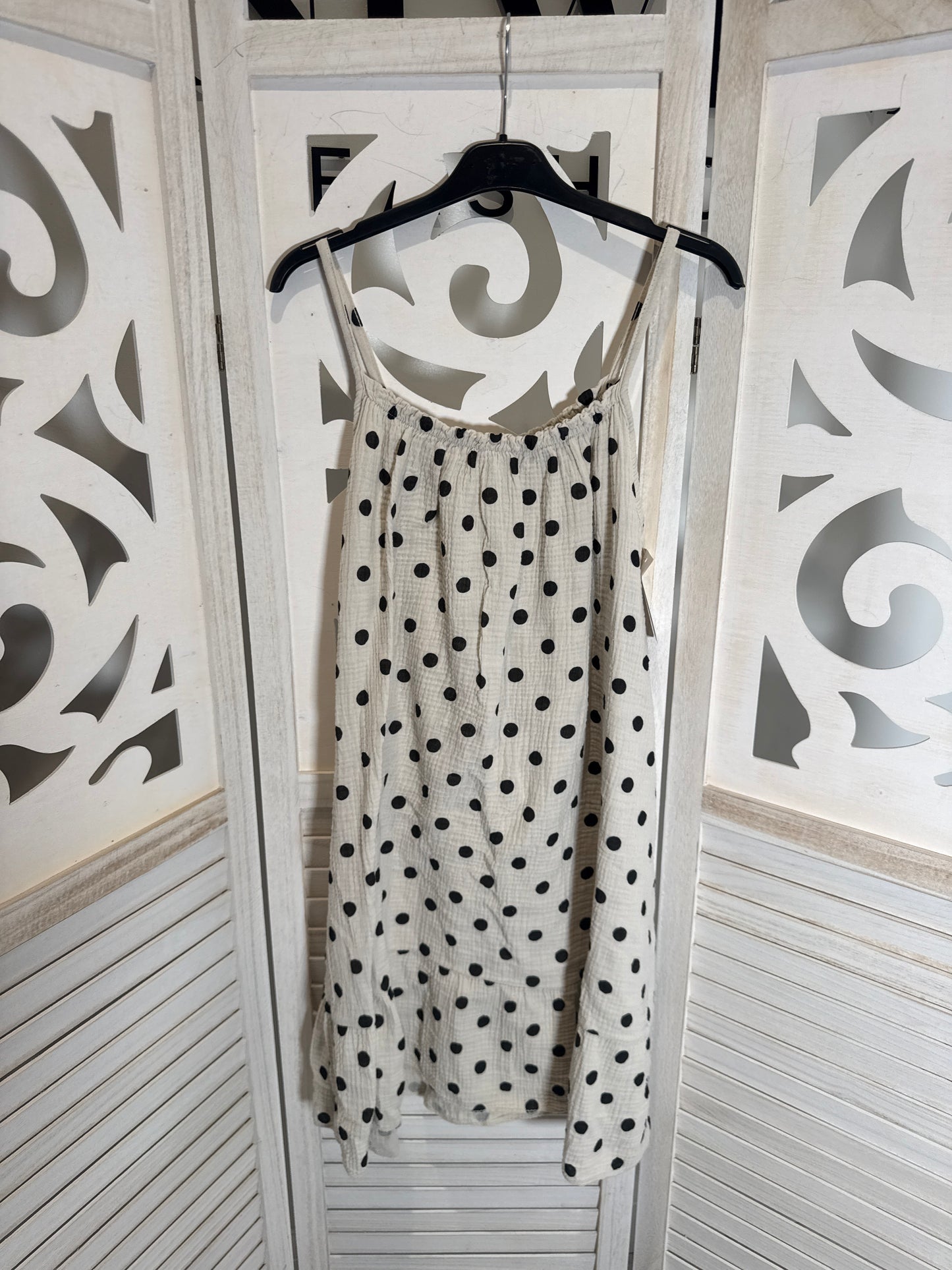 Alex polka dot cheesecloth dress