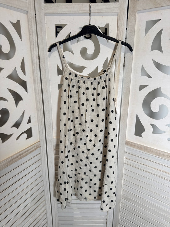 Alex polka dot cheesecloth dress