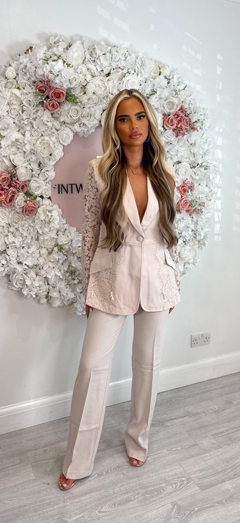 TEESHA Lace Blazer Trouser Co-Ord