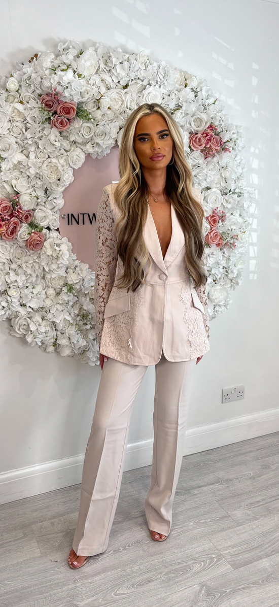TEESHA Lace Blazer Trouser Co-Ord