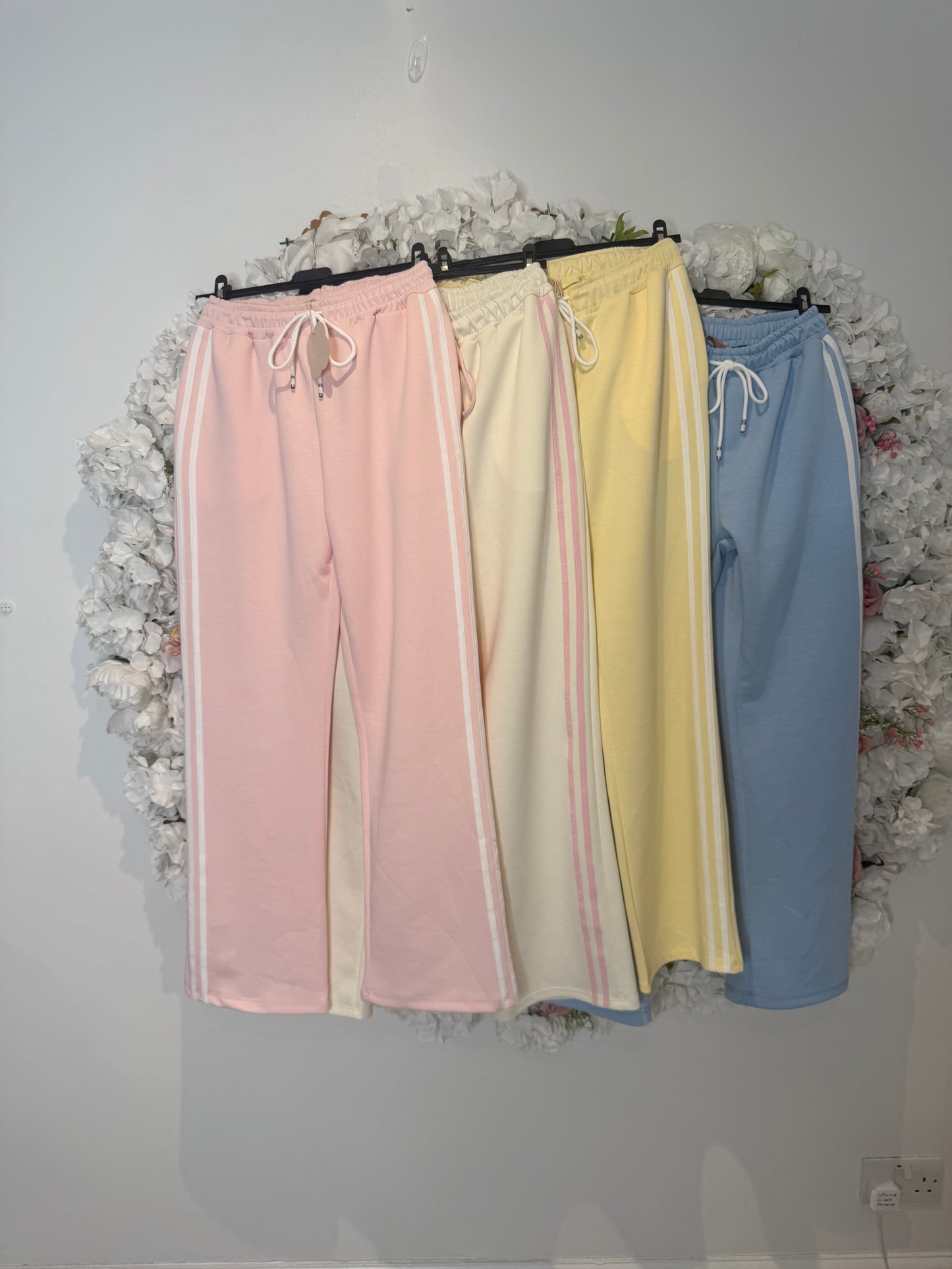 Striped leg soft shell joggers