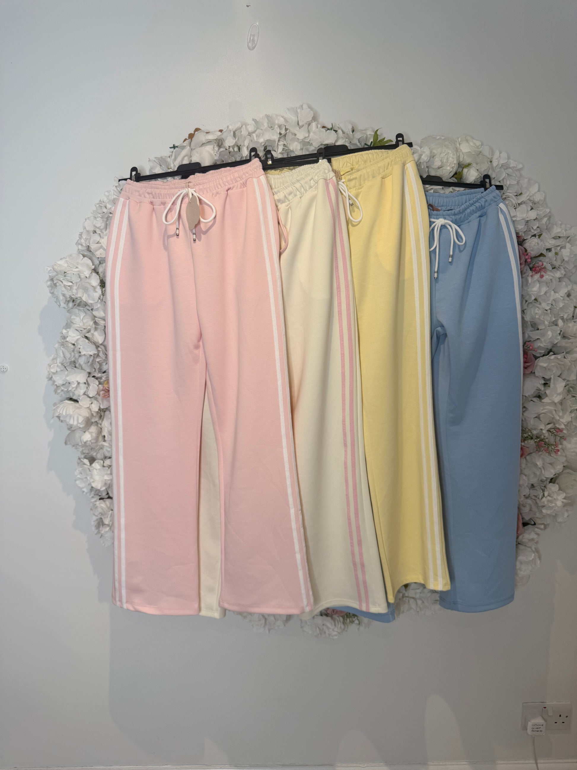 Striped leg soft shell joggers