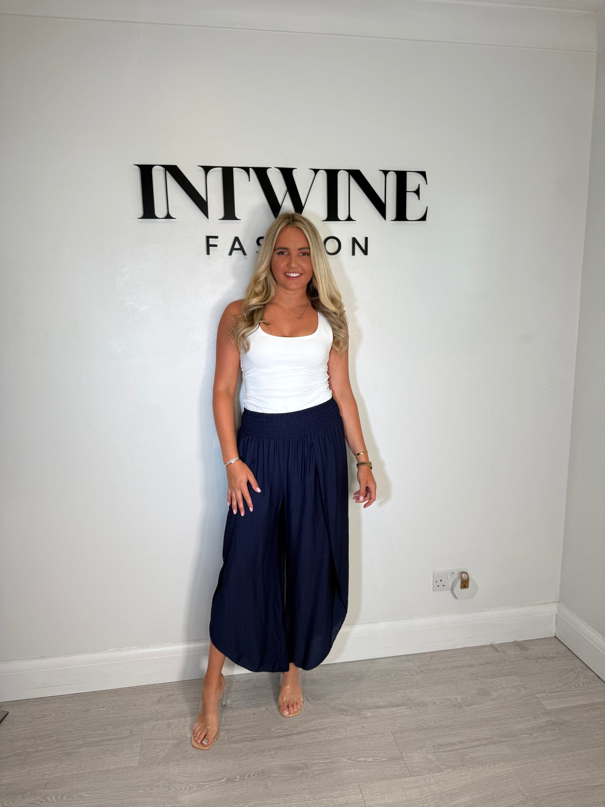 Pantalones harem con aberturas Jessica