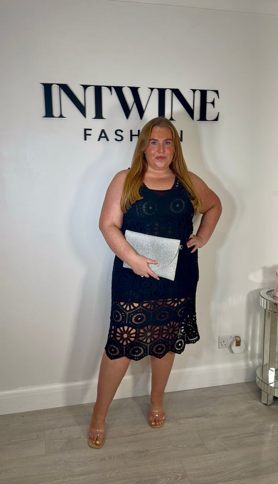 Penelope Crochet Dress With Lining