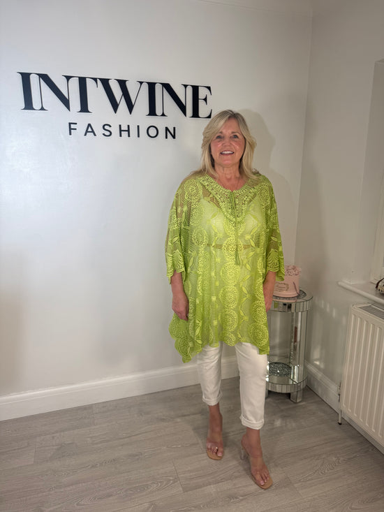 Sandy tassel patterned kaftan