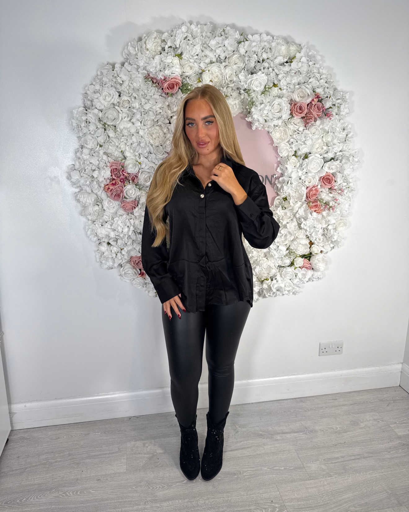 COURTNEY Silky Soft Button Shirt