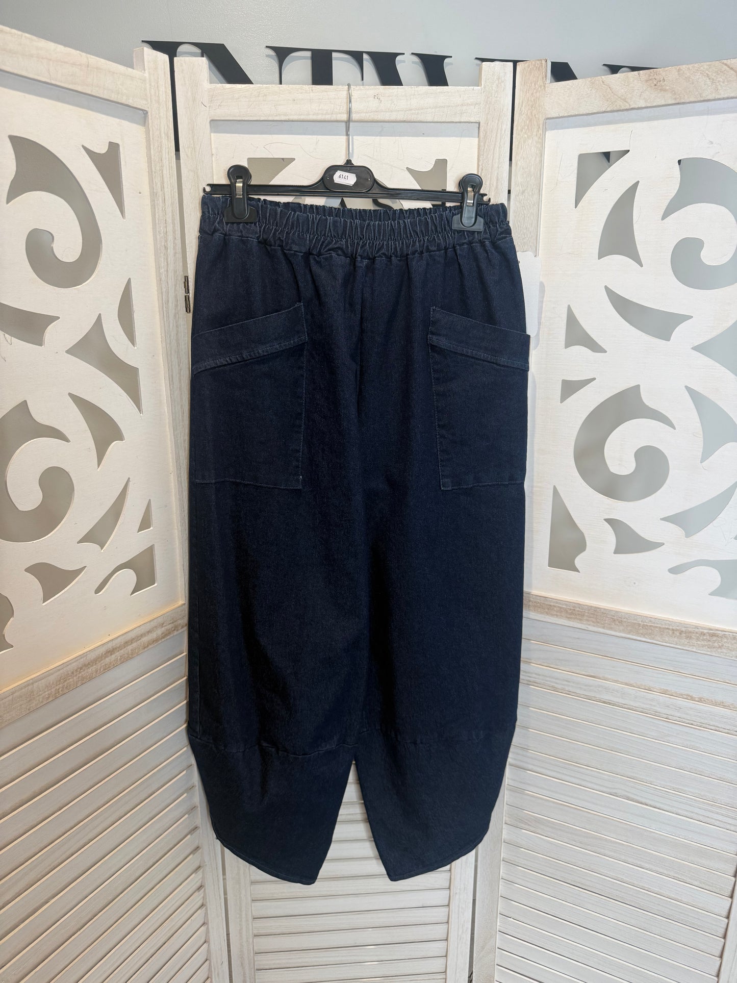 Denim Super  Stretch Harem Trousers