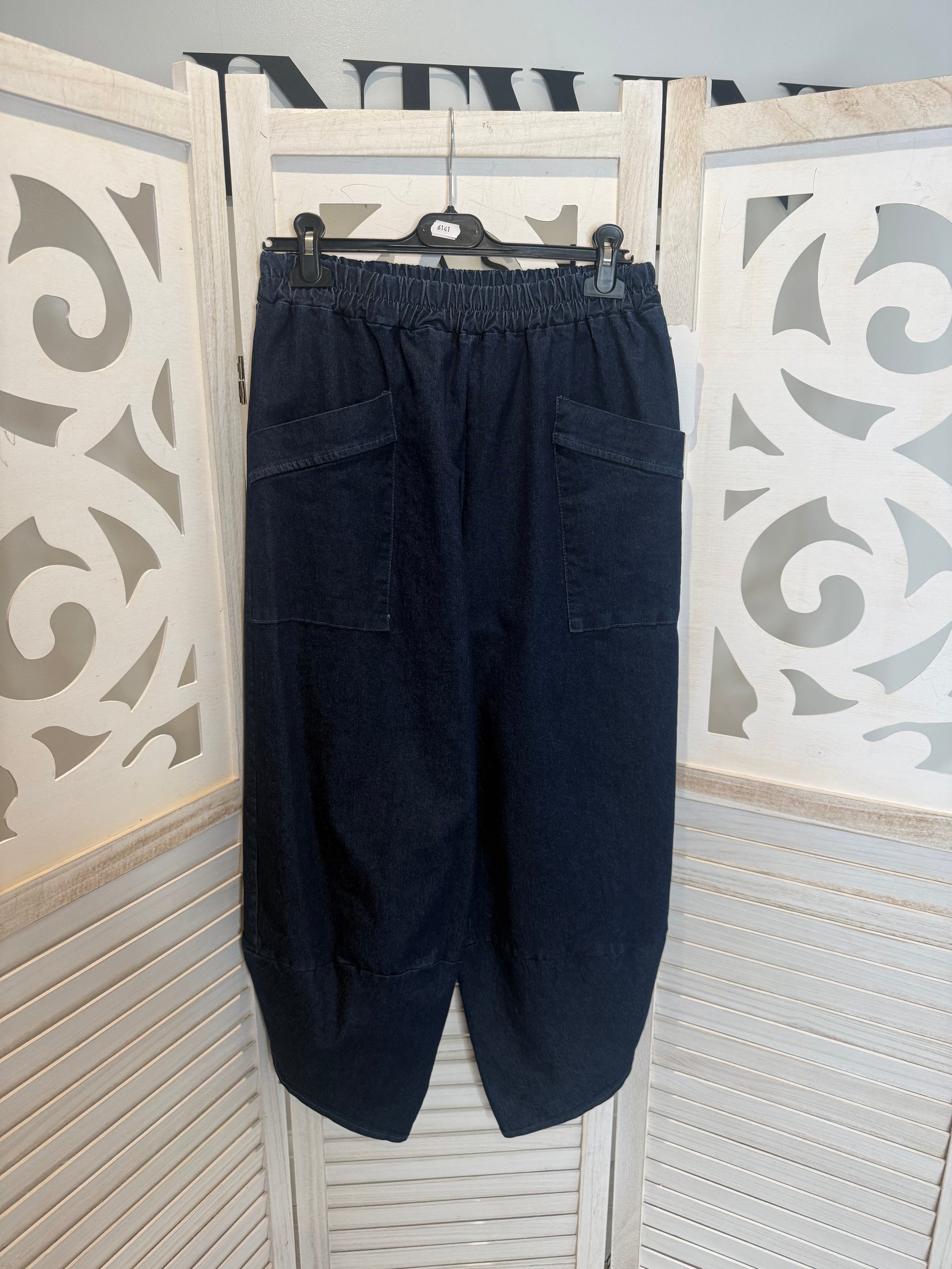 Denim Super  Stretch Harem Trousers