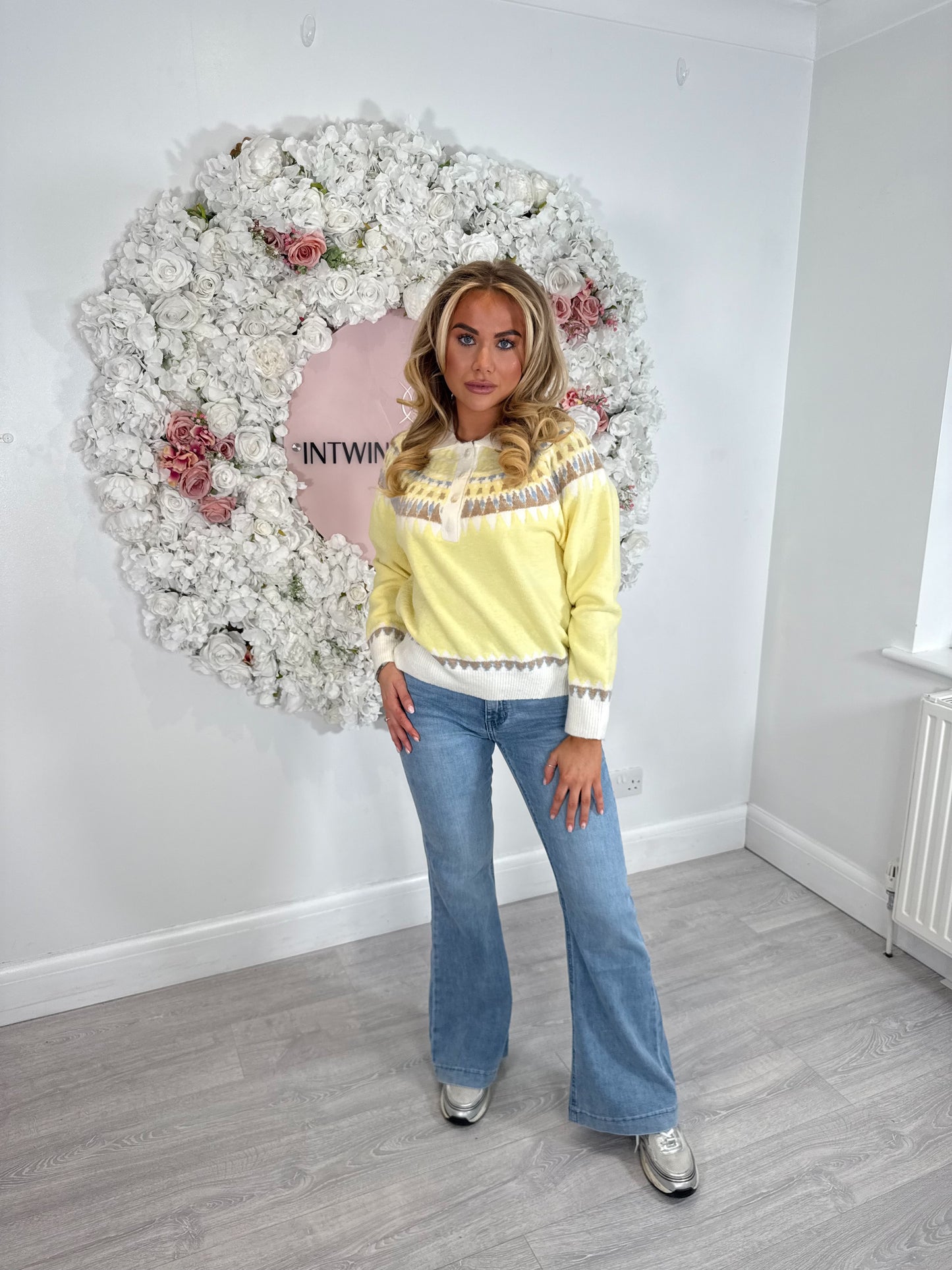 Freya Patterned Soft Knit Jumper